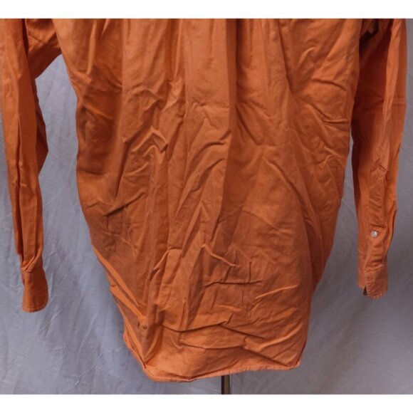 Ralph Lauren Blake Mens Large Sun Washed Orange Button Down Long Sleeve Shirt - Picture 9 of 10